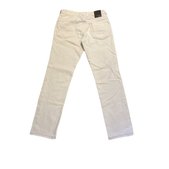 Tommy Bahama Mens 30x32‎ Bleached Sand Weft Side Keys Vintage Slim Jeans Cream - Picture 2 of 14